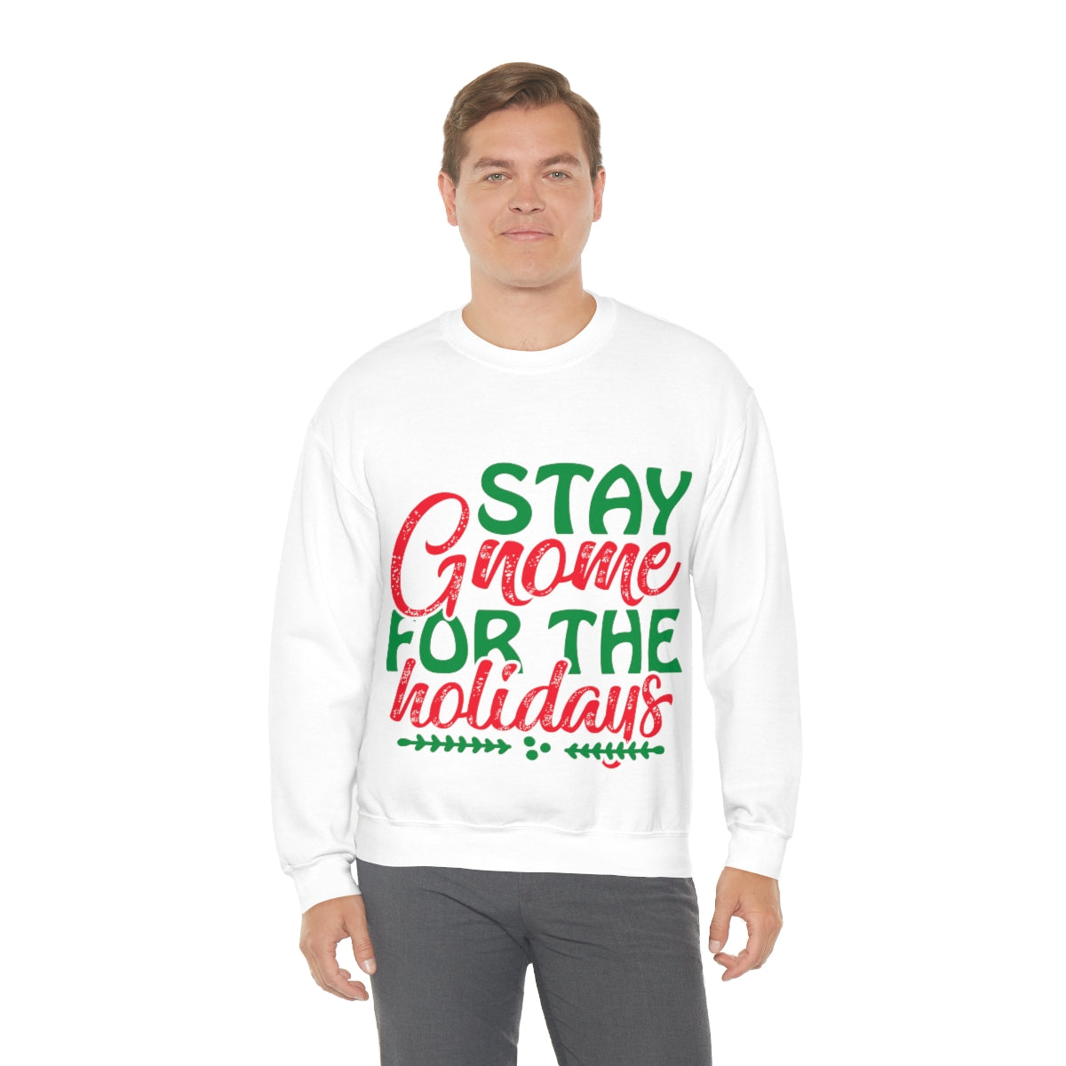 Merry Christmas Unisex Sweatshirts , Sweatshirt , Women Sweatshirt , Men Sweatshirt ,Crewneck Sweatshirt, Stay Gnome for the Holidays Printify