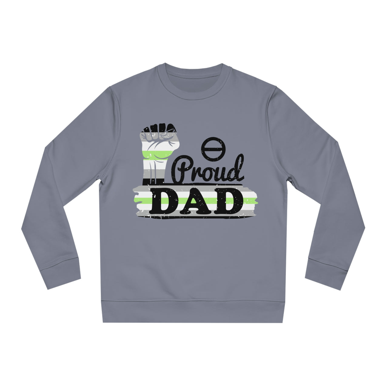 Agender Pride Flag Sweatshirt Unisex Size - Proud Dad Printify