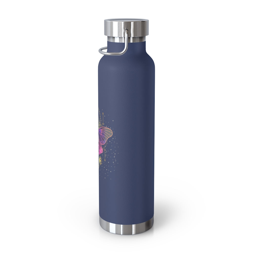 Yoga Spiritual Meditation Copper Vacuum Insulated Bottle 22oz  –  Source Energy 000 Angel Number Printify