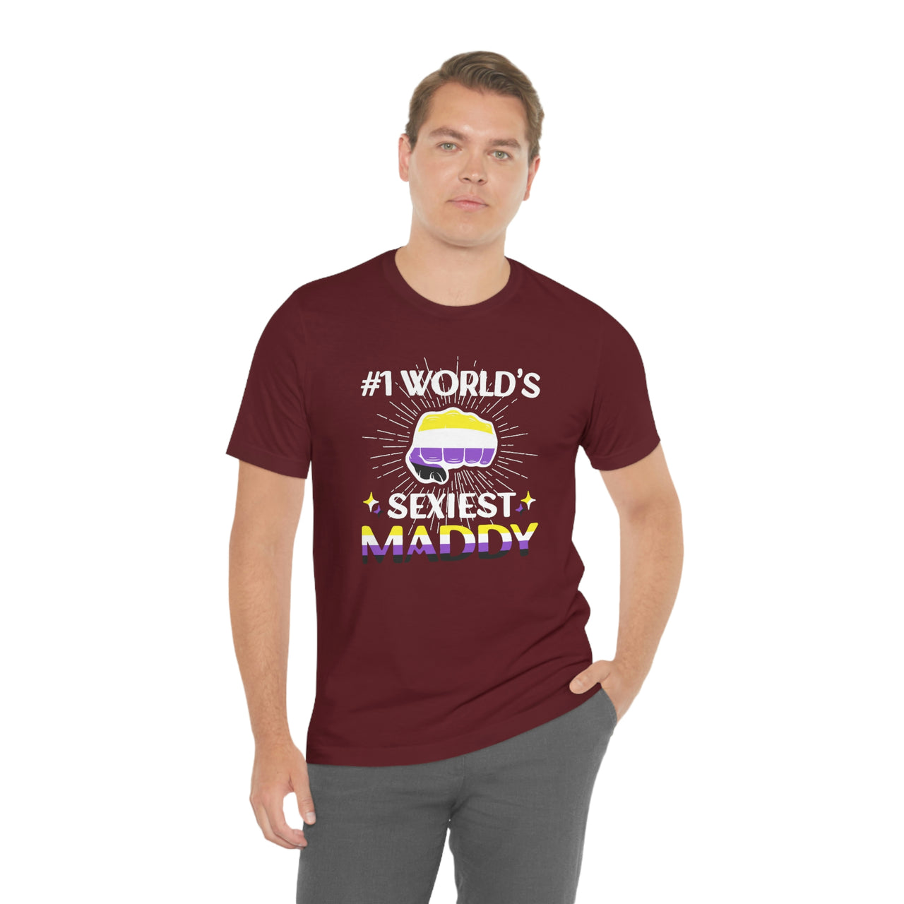 Nonbinary Pride Flag Mother's Day Unisex Short Sleeve Tee - #1 World's Gayest Mom SHAVA CO