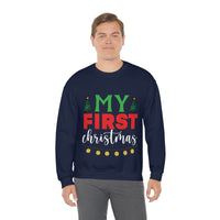 Thumbnail for Merry Christmas Unisex Sweatshirts , Sweatshirt , Women Sweatshirt , Men Sweatshirt ,Crewneck Sweatshirt, My First Christmas Printify