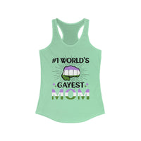 Thumbnail for Genderqueer Pride Flag Mother's Day Ideal Racerback Tank - #1 World's Gayest Mom SHAVA CO