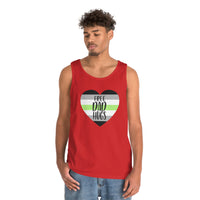 Thumbnail for Agender Pride Flag Heavy Cotton Tank Top Unisex Size - Free Dad Hugs Printify
