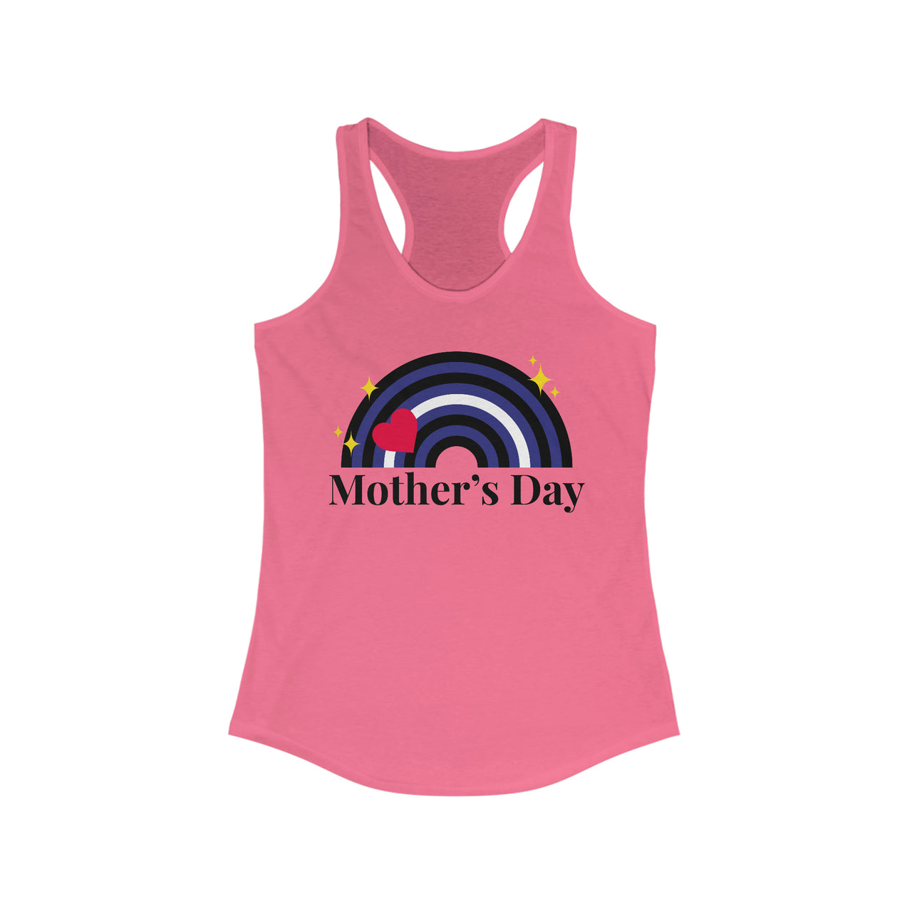 Leather Pride Flag Mother's Day Ideal Racerback Tank - Mother's Day SHAVA CO