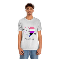 Thumbnail for Genderfluid Flag LGBTQ Affirmation T-shirt  Unisex Size - My Other Half Printify