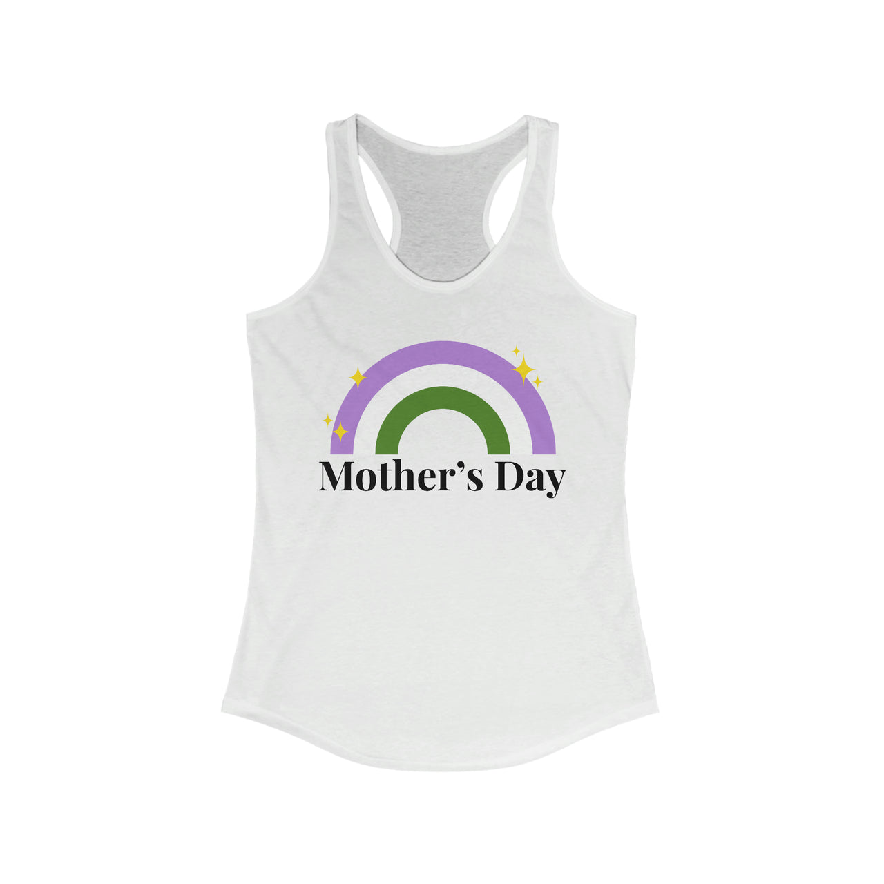 Genderqueer Pride Flag Mother's Day Ideal Racerback Tank - Mother's Day SHAVA CO