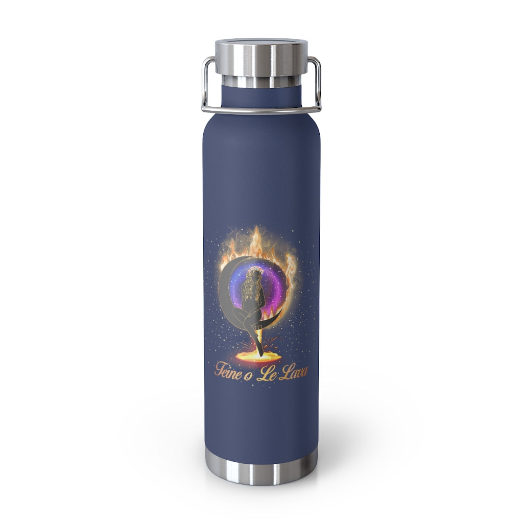 Yoga Spiritual Meditation Copper Vacuum Insulated Bottle 22oz  – Luck 777 Angel Number Printify