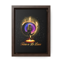 Thumbnail for Yoga Spiritual Meditation Canvas Print With Vertical Frame - Luck 777 Angel Number Printify