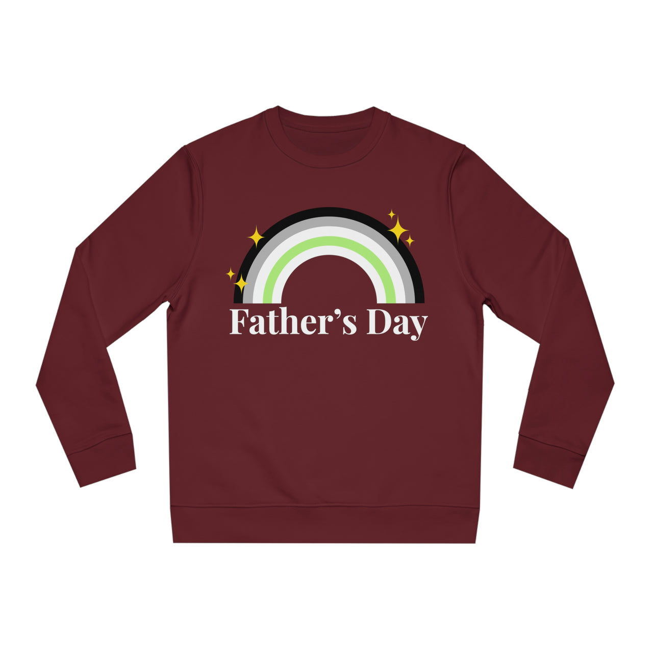 Agender Pride Flag Sweatshirt Unisex Size - Father's Day Printify