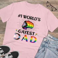 Thumbnail for Progress Pride Flag T-shirt Unisex Size - #1 Word's Sexiest Dad Printify