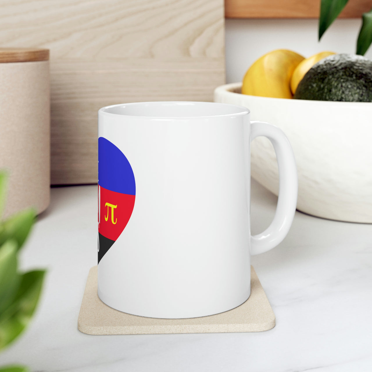 Polyamory Flag Ceramic Mug  - Free Mom Hugs Printify