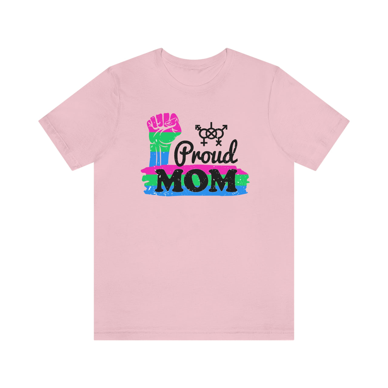 Polysexual Pride Flag Mother's Day Unisex Short Sleeve Tee - Proud Mom SHAVA CO