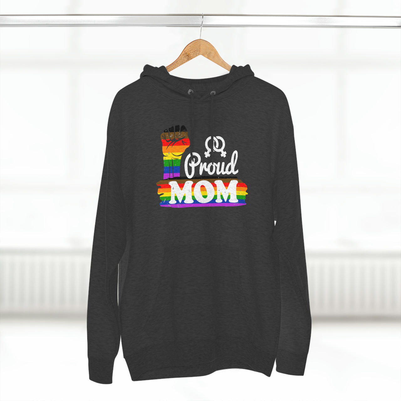 Philadelphia Flag Mother's Day Unisex Premium Pullover Hoodie - Proud Mom Printify