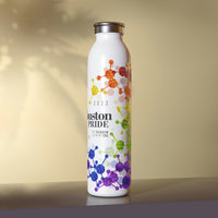 Thumbnail for Rainbow Flag Slim Water Bottle Houston Pride - My Rainbow is In My DNA SHAVA CO