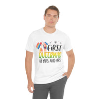 Thumbnail for Classic Unisex Christmas LGBTQ T-Shirt - First Queermas As Mrs. and Mrs. Printify