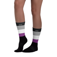 Thumbnail for LGBTQ  Sublimation socks/ Celebrating Asexual Flag SHAVA