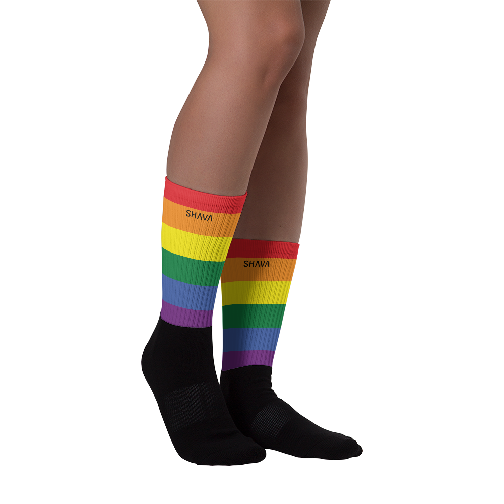 LGBTQ  Sublimation socks/ Celebrating Pride Flag SHAVA
