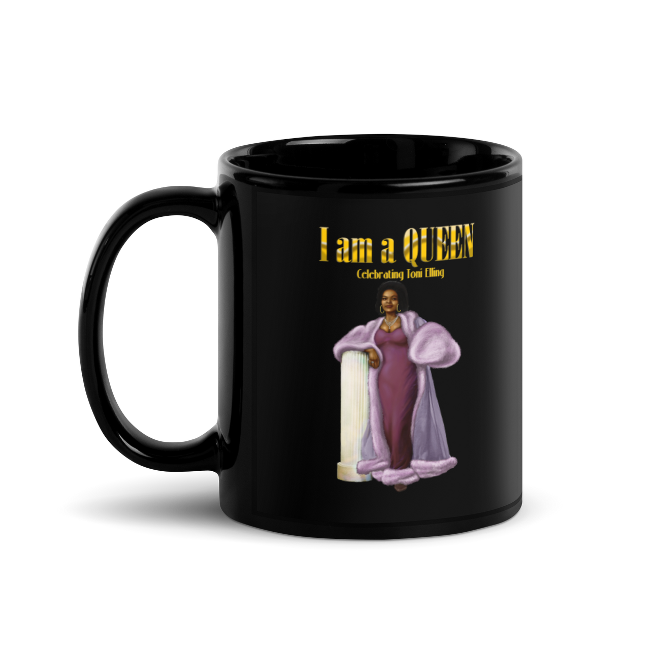 VCC /Black Glossy Mug/I am a Queen SHAVA