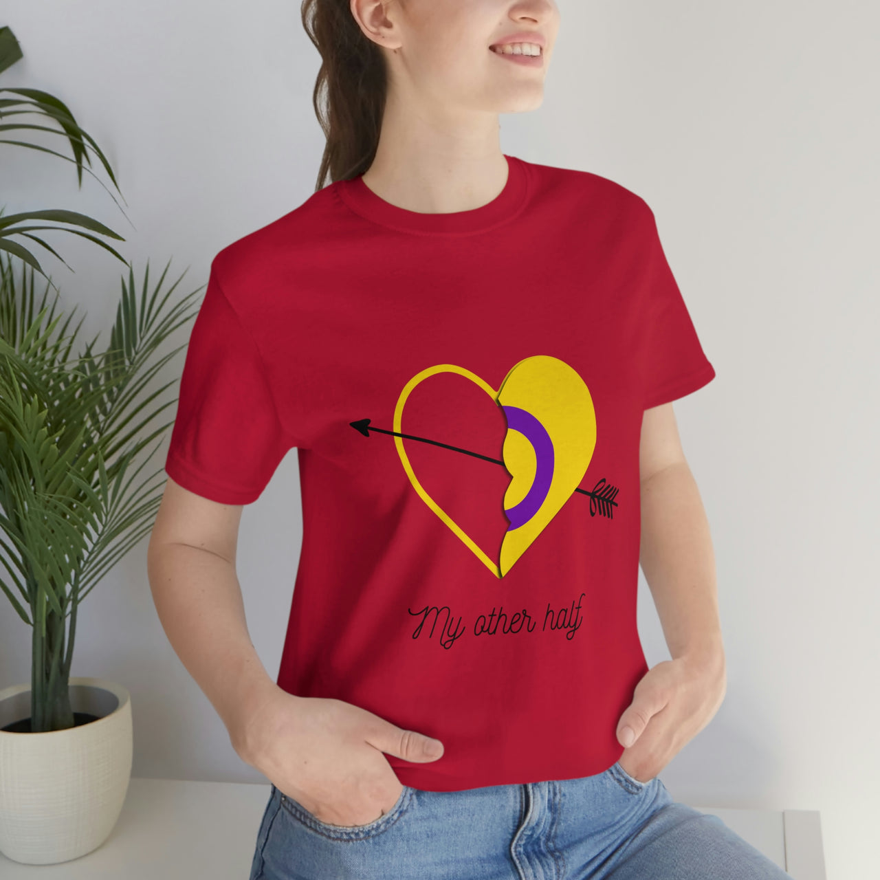 Intersexual Flag LGBTQ Affirmation T-shirt Unisex Size - My Other Half Printify