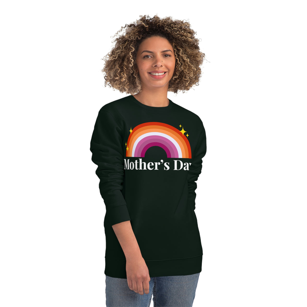Lesbian Pride Flag Sweatshirt Unisex Size - Mother's Day Printify