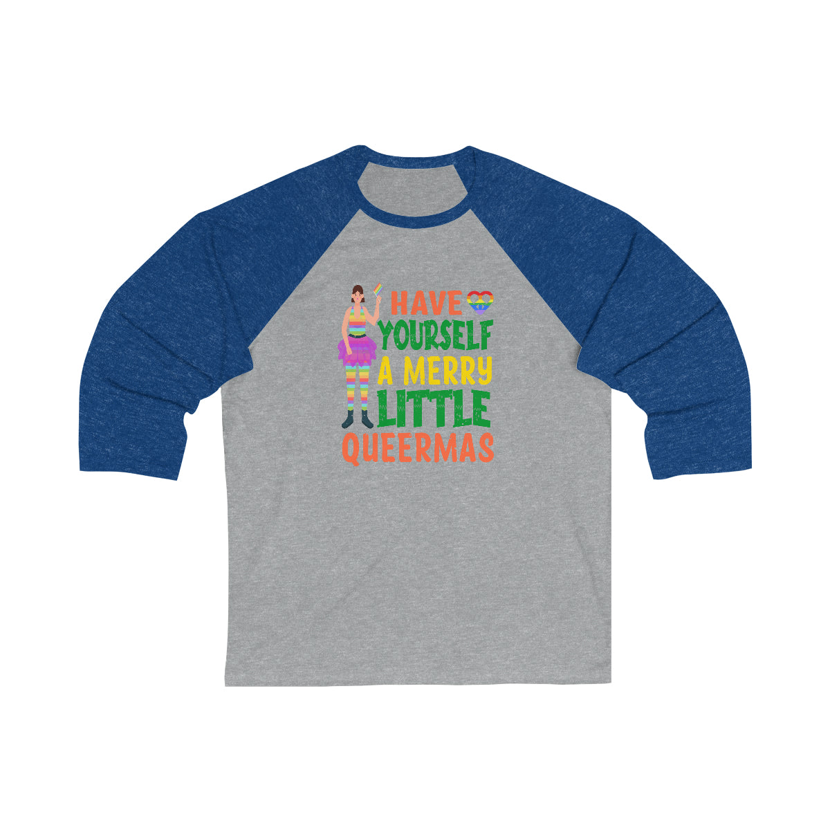 Unisex Christmas LGBTQ Long Sleeves Tee - Have Yourself A Merry Little Queermas Printify