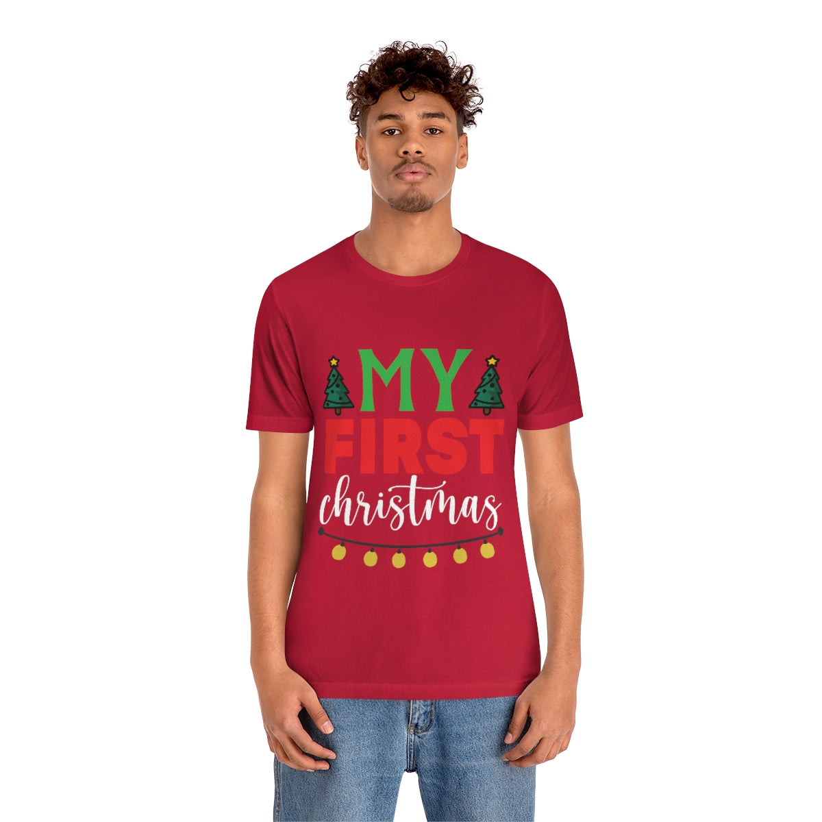Classic Unisex Christmas T-shirt - My First Christmas Printify