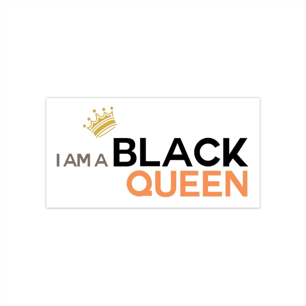 IAC  Home & Livings-Magnet & Stickers /Bumper Stickers/I am a black queen Printify