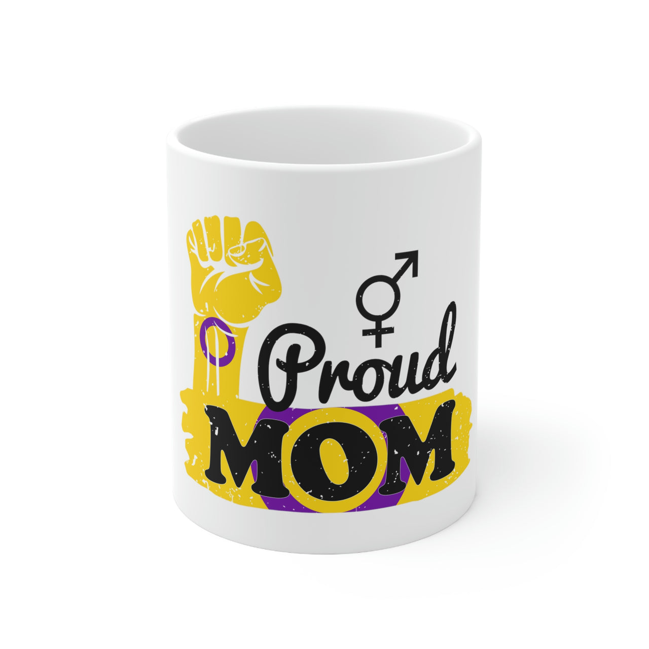 Intersex Flag Ceramic Mug  - Proud Mom Printify