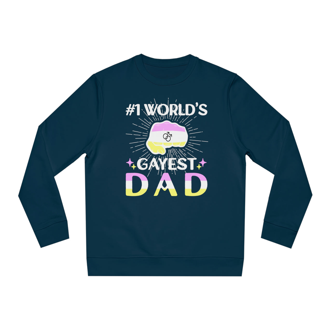 Twink Pride Flag Sweatshirt Unisex Size - #1 World's Gayest Dad Printify