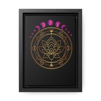 Thumbnail for Yoga Spiritual Meditation Canvas Print With Vertical Frame -  Support 333Angel Number Printify