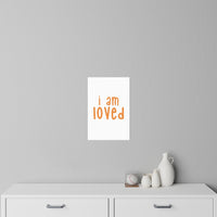 Thumbnail for Affirmation Feminist Pro Choice Wall Decals - I Am Loved(orange) Printify