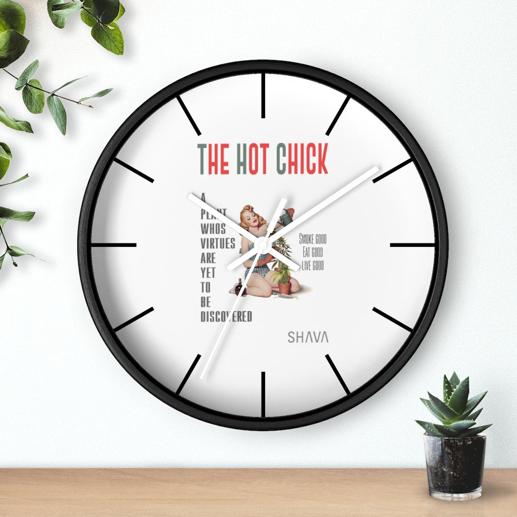 VCC Home & Livings-Home Decor / Wall clock / The Hot chick Printify