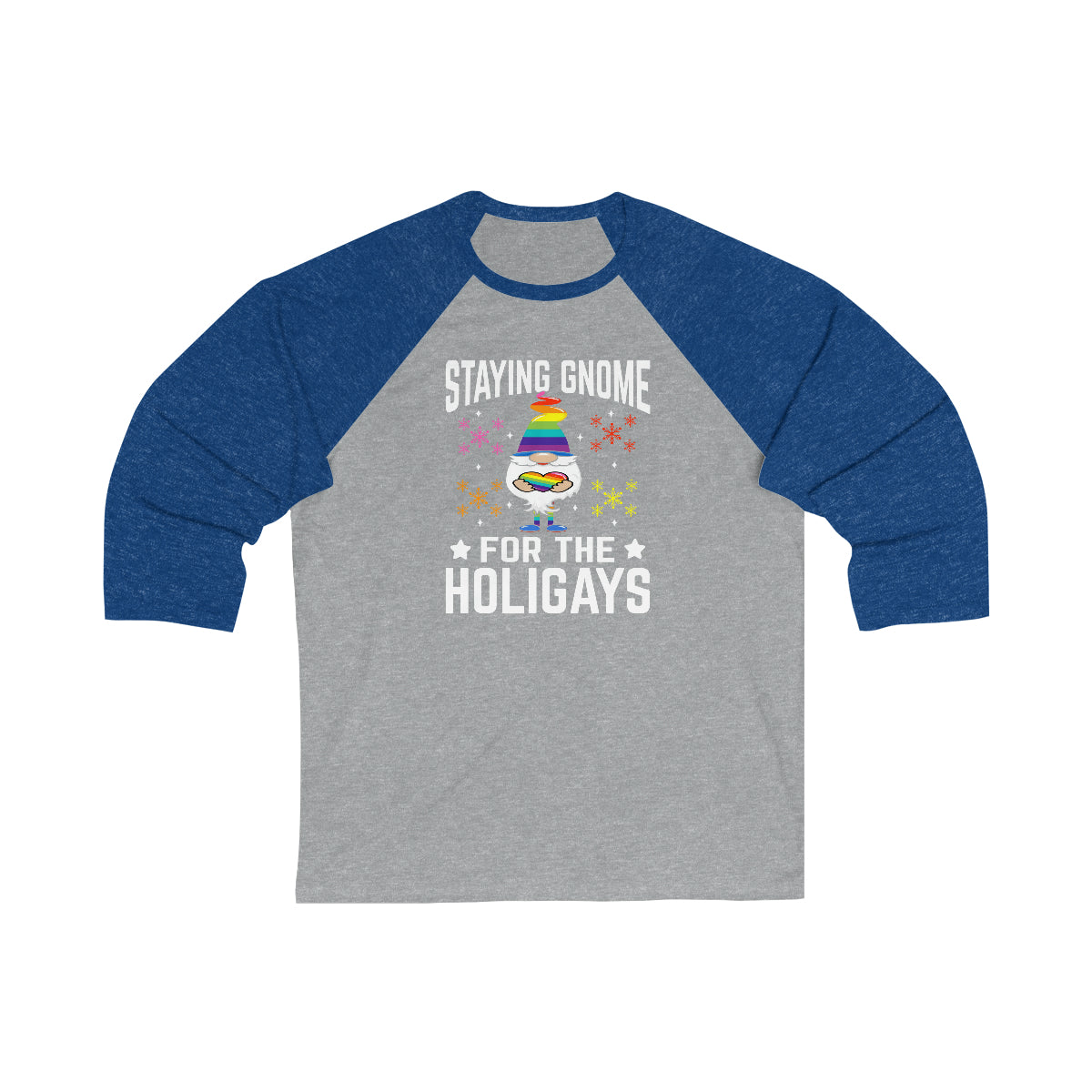 Unisex Christmas LGBTQ Long Sleeves Tee - Staying Gnome For The Holigays Printify