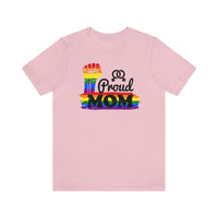 Thumbnail for Rainbow Pride Flag Mother's Day Unisex Short Sleeve Tee - Proud Mom SHAVA CO