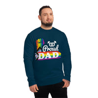 Thumbnail for Progress Pride Flag Sweatshirt Unisex Size - Proud Dad Printify