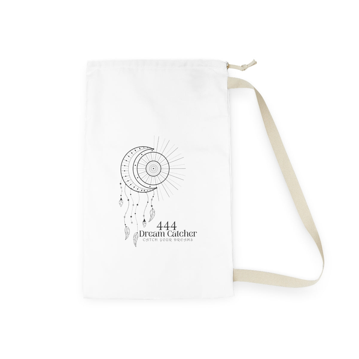 Yoga Spiritual Meditation Laundry Bag -  Protection 444 Angel Number Printify