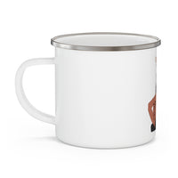 Thumbnail for Affirmation Feminist pro choice 12oz Enamel Camping Mug - Love the Skin You're In Printify