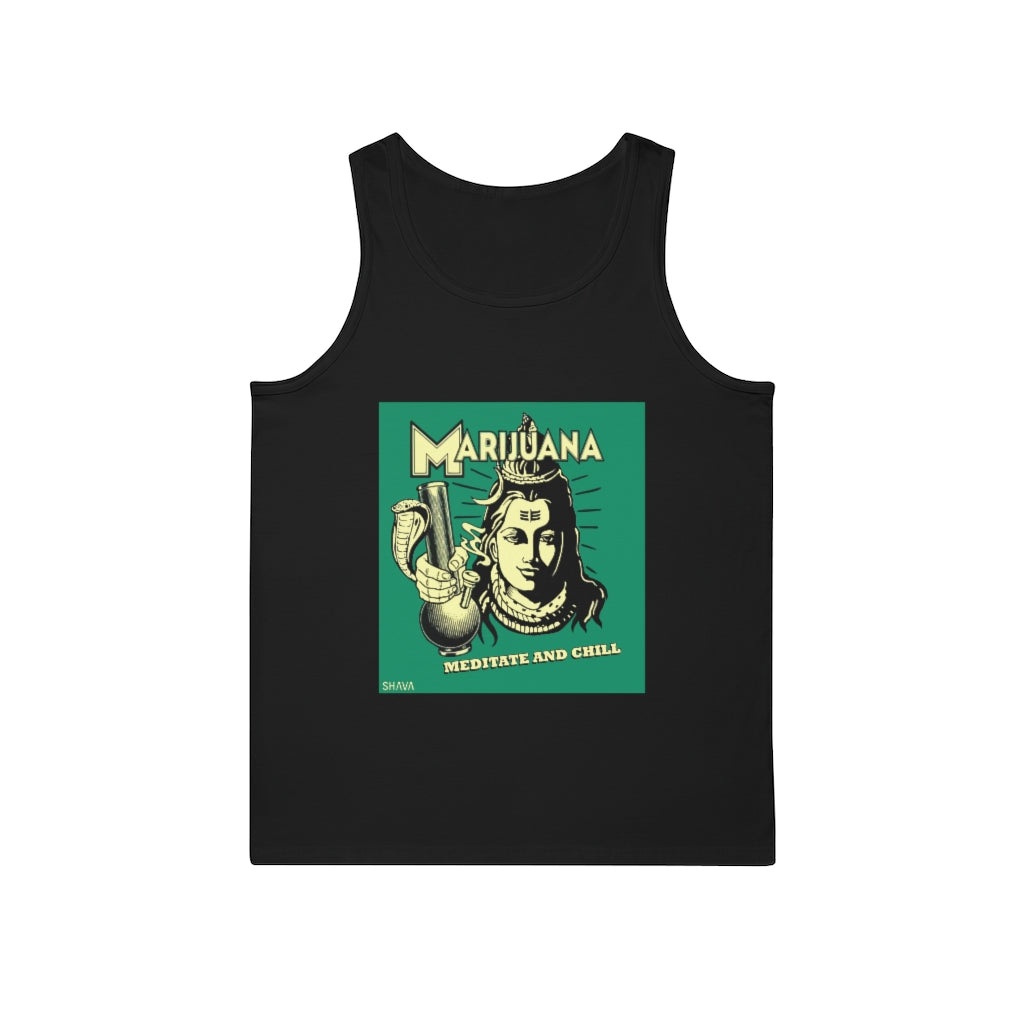 VCC Unisex Softstyle™ Tank Top / Shiva With Bong Printify