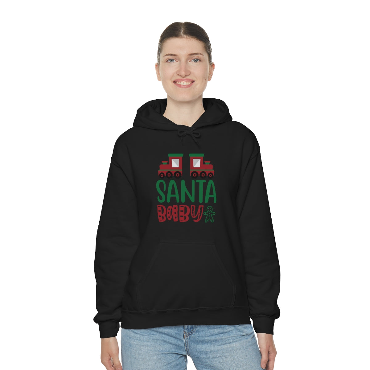 Merry Christmas Hoodie Unisex Custom Hoodie , Hooded Sweatshirt , Santa Baby Printify