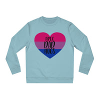 Thumbnail for Bisexual Pride Flag Sweatshirt Unisex Size - Free Dad Hugs Printify