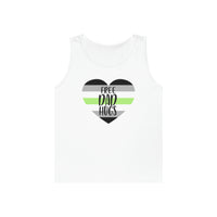 Thumbnail for Agender Pride Flag Heavy Cotton Tank Top Unisex Size - Free Dad Hugs Printify