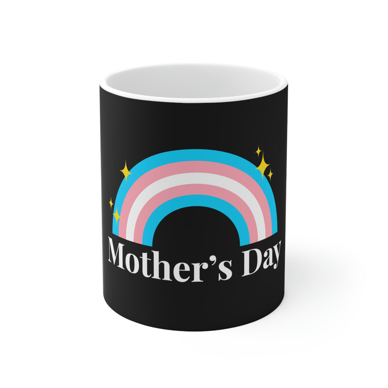 Transgender Flag Ceramic Mug  - Mother's Day Printify