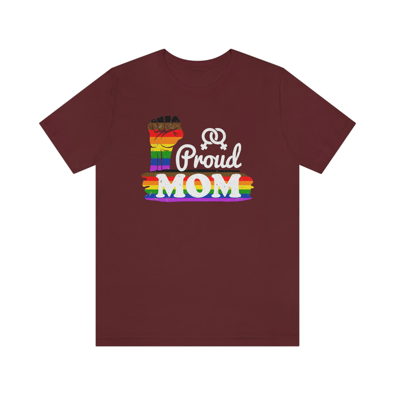 Philadelphia Pride Flag Mother's Day Unisex Short Sleeve Tee - Proud Mom SHAVA CO