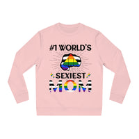 Thumbnail for Straight Ally Pride Flag Sweatshirt Unisex Size - #1 World's Sexiest Mom Printify