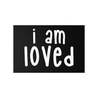 Thumbnail for Affirmation Feminist Pro Choice Wall Decals - I Am Loved (white) Printify