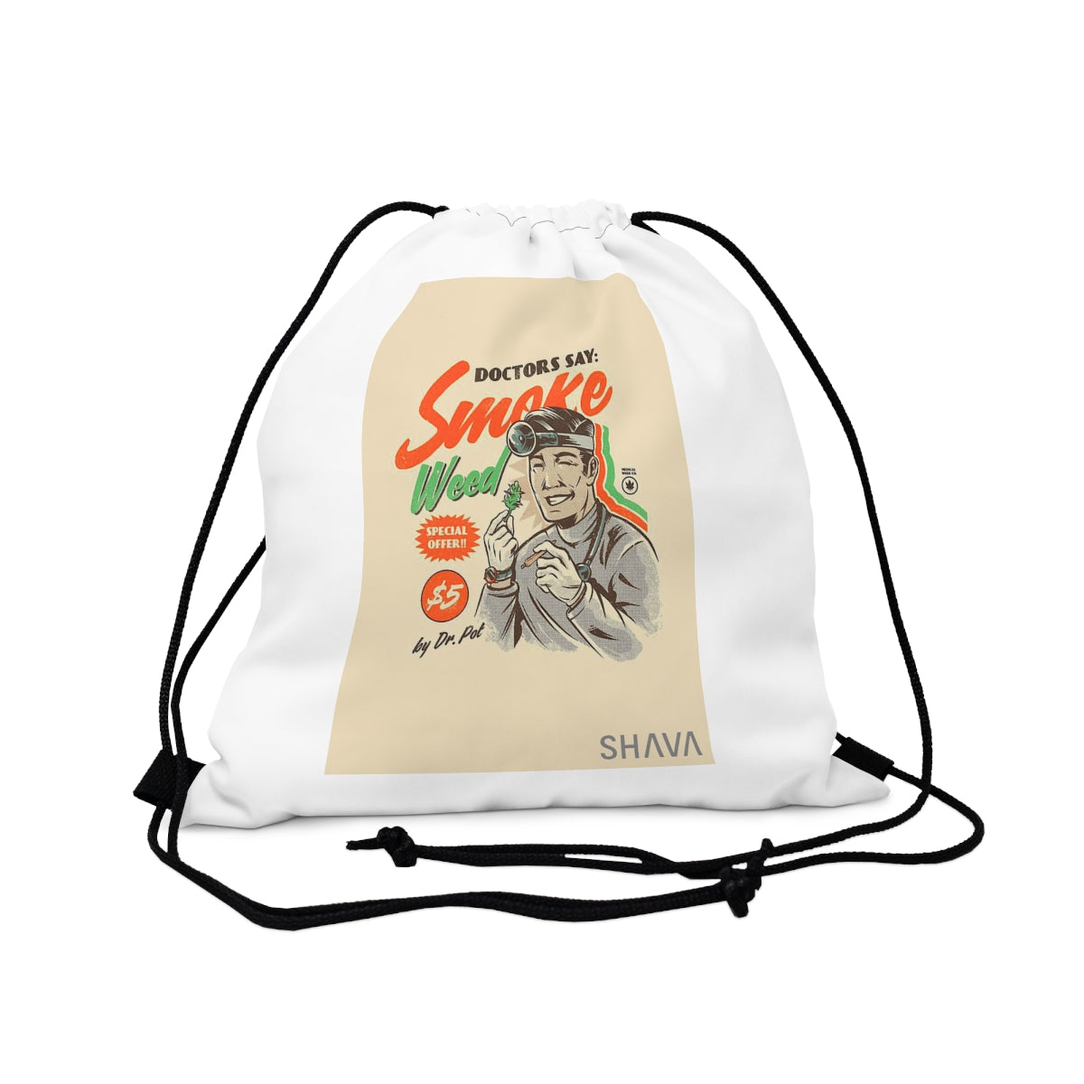 VCC  Accessories Bags /Outdoor Drawstring Bag/Dr Says Smoke Weed Printify