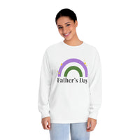 Thumbnail for Genderqueer Pride Flag Unisex Classic Long Sleeve Shirt - Father's Day Printify