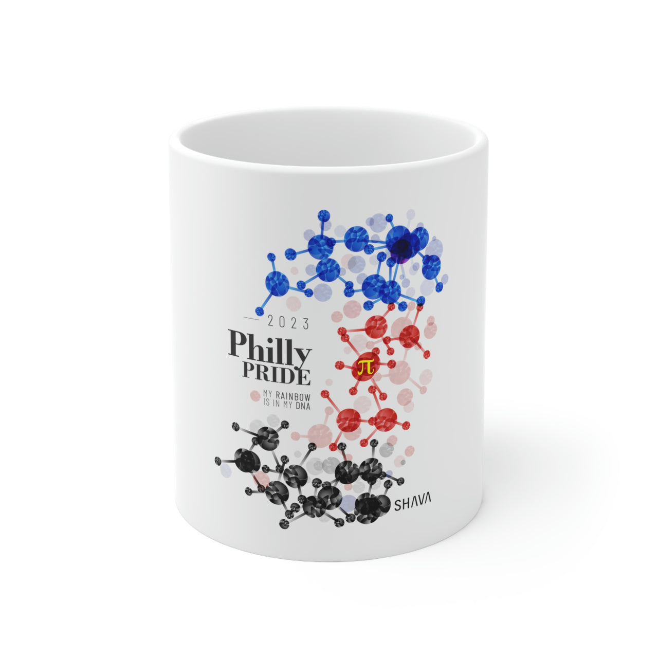 Polyamory Philly Pride Ceramic Mug - Rainbow Is In My DNA SHAVA CO