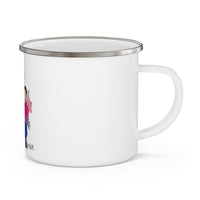 Thumbnail for Affirmation Feminist pro choice 12oz Enamel Camping Mug -  I am Loved (Gay and Bisexual) Printify