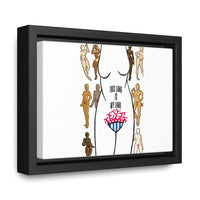 Thumbnail for Affirmation Feminist Pro Choice Canvas Print With Horizontal Frame - This Land Is My Land Printify